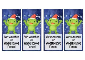 Vorschau - Anderer Materialtyp - Froschklasse Lesezeichen zu Weihnachten - Seite 2