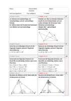 Vorschau - Klassenarbeiten - Klassenarbeit Dreiecke Klasse 7 - Deckblatt