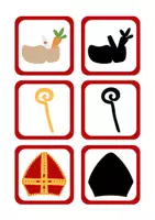Voorbeeld - Sinterklaas Schaduw Memory – Match de schaduw - Pagina 3