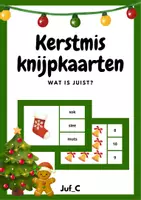 Voorbeeld - Kerstmis knijpkaarten – tellen en taal met plezier! - Voorblad