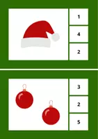 Voorbeeld - Kerstmis knijpkaarten – tellen en taal met plezier! - Pagina 2