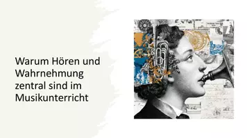 Vorschau - Präsentationen/Tafelbilder - Hören, Wahrnehmung & Reflexion – Präsentation Musik SEK II - Deckblatt