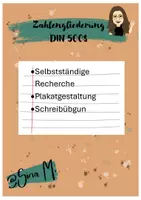 Vorschau - Arbeitsblätter - Zahlengliederung nach DIN5008 - Deckblatt
