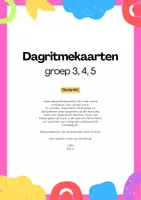 Voorbeeld - Dag ritme kaarten voor groep 3,4,5 (Vierkant) - Voorblad