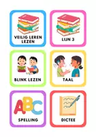 Voorbeeld - Dag ritme kaarten voor groep 3,4,5 (Vierkant) - Pagina 2