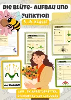Vorschau - Arbeitsblätter - Die Blüte - Aufbau und Funktion | Unterrichtsreihe "Blütenpflanzen", Biologie 5.-6. Klasse - Deckblatt