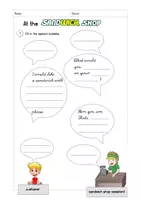 Vorschau - Arbeitsblätter - Englisch Einheit food: At the sandwich shop - Seite 3