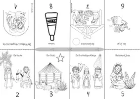 Vorschau - Arbeitsblätter - Weihnachtsgeschichte - Falt-Mini-Buch (Klasse 1 und 2) - Seite 2