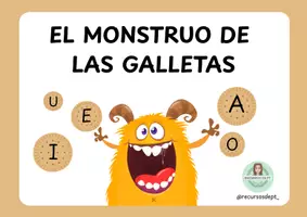 Vista previa - Juegos / Gamificación - EL MONSTRUO DE LAS GALLETAS DE LETRAS Y SONIDOS - página 1