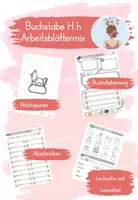 Vorschau - Arbeitsblätter - Buchstabe H - Arbeitsblättermix Klasse 1 - Deckblatt