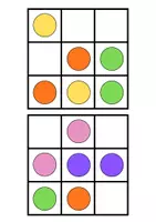 Vista previa - Juegos / Gamificación - Patrones de colores - NIVEL I (3x3) - Portada
