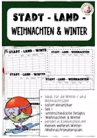 Vorschau - Arbeitsblätter - Stadt - Land - Winter & Weihnachten Deutsch Sek I - Deckblatt