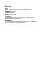 Vorschau - Klassenarbeiten - Klausur: Ökologie, Neophyt, Konkurrenz - Deckblatt
