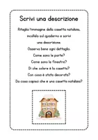 anteprima - Esercizi - Descrivi le casette natalizie - Schede didattiche di Natale - Pagina 2
