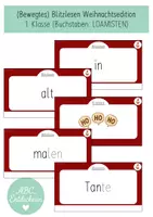 Vorschau - Präsentationen/Tafelbilder - (Bewegtes) Blitzlesen 1. Klasse Weihnachten - Deckblatt