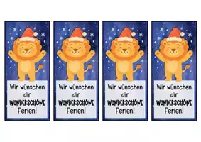 Vorschau - Anderer Materialtyp - Löwenklasse Lesezeichen zu Weihnachten - Seite 2