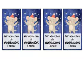 Vorschau - Anderer Materialtyp - Mäuseklasse Lesezeichen zu Weihnachten - Seite 2