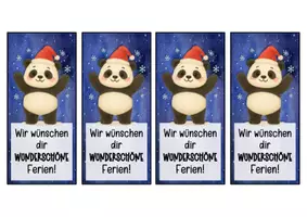 Vorschau - Anderer Materialtyp - Pandaklasse Lesezeichen zu Weihnachten - Seite 2