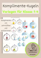 Vorschau - Anderer Materialtyp - Komplimente - Kugeln für und mit der Klasse - Deckblatt