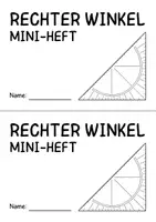 Vorschau - Arbeitsblätter - Rechter Winkel Mini-Heft (Mathe Klasse 4) - Seite 3