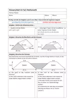 Vorschau - Klassenarbeiten - Klassenarbeit Prismen Klasse 8 - Deckblatt