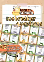 anteprima - Giochi - Back to school: Ice breaker questions (Ritorno a scuola: domande per rompere il ghiaccio) - Pagina di copertina