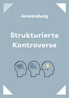 Vorschau - Arbeitsblätter - Strukturierte Kontroverse: Methode, Beobachtung, Reflexion - Deckblatt