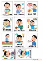 anteprima - Materiale di supporto/inclusione - Agenda visiva scolastica settimanale (versione bambino) - Pagina 1