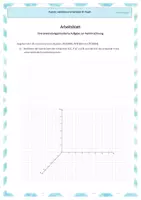 Vorschau - Arbeitsblätter - Arbeitsblatt - Anwendungsorientierte Aufgaben zur Vektorrechnung - Seite 1