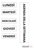 anteprima - Materiale di supporto/inclusione - Agenda visiva scolastica settimanale (versione bambina) - Pagina 2