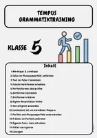 Vorschau - Arbeitsblätter - Tempus - Zeitformen trainieren Klasse 5 - Deckblatt