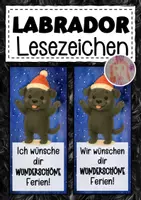 Vorschau - Anderer Materialtyp - Labradorklasse Lesezeichen zu Weihnachten - Deckblatt