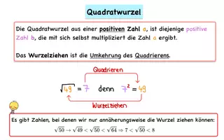Vorschau - Merkblätter - Merksätze Quadratwurzel und Kubikwurzel - Deckblatt