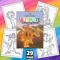 Aperçu - Cliparts/Visuels - The Lion King – Ultimales Ausmalbuch für Kinder | 29 Seiten - Page de couverture