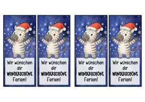 Vorschau - Anderer Materialtyp - Zebraklasse Lesezeichen zu Weihnachten - Seite 2
