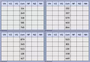 Vorschau - Aufgabenkarten - Vorgänger, Nachfolger ZR 1000 - Seite 2