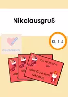 Vorschau - Bildkarten - Nikolausgruß - Deckblatt