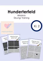 Vorschau - Aufgabenkarten - Hunderterfeld Blitzblick - Deckblatt