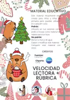 Vista previa - Hojas de trabajo - Velociddad y comprensión lectora_Invierno - página 1