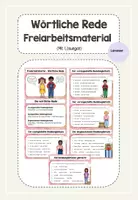 Vorschau - Fördermaterial/Inklusion - Freiarbeit zur wörtlichen Rede (mit Selbstkontrolle) - Deckblatt