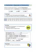 Vorschau - Stationenlernen - Eigenschaften von Potenzfunktionen - Erarbeitung nach Think-Pair-Share-Methode - Deckblatt