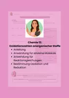 Vorschau - Arbeitsblätter - Oxidationszahlen für anorganische Stoffe bestimmen - Deckblatt