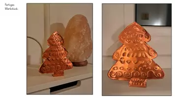 Vorschau - Mal- und Bastelvorlagen - Metallfolie prägen- Weihnachtsbaum - Seite 1