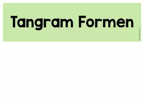 Vorschau - Merkblätter - Tangram Formen (Wortspeicher) - Seite 1