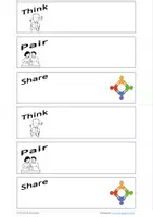 Vorschau - Aufgabenkarten - Think-Pair-Share - Methodenkarten - Seite 1
