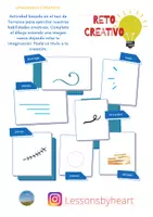 Vista previa - Juegos / Gamificación - Creative Challenge English/Spanish - página 1