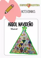 Vista previa - Manualidades / Dibujos para colorear - Árbol navideño musical - Portada