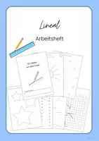 Vorschau - Arbeitsblätter - Arbeitsheft - Ich arbeite mit dem Lineal - Deckblatt