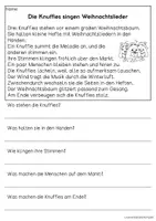 Vorschau - Arbeitsblätter - Auf dem Wintermarkt - Knuffies-Geschichten | Leseverständnis Klasse 1 + 2 - Seite 3