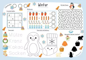 Vorschau - Arbeitsblätter - Rätselseiten - Im Winter (Klasse 1-2) - Seite 2